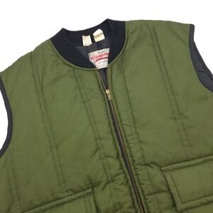 Walls Blizzard-Pruf Vest Mens XL Green Quilted Insulated Workwear Lot 7352